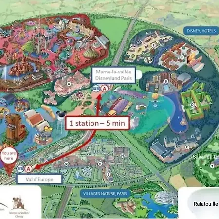Disney Ratatouille Paris 5Mn Park & Val D'Europe Chessy  Exterior photo